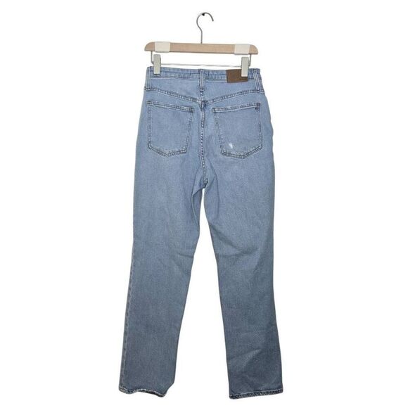 Madewell Curvy Perfect Vintage Straight Jeans Size 28 Distressed - Picture 4 of 7